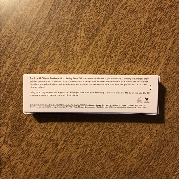 DOLL 10 Overachiever Brow Gel Brunette New In Box - Picture 2 of 3